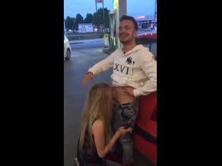 the girl sucked in the gas station